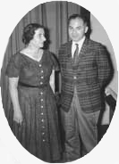 Golda Meir & Melvin Zaret, former MJF executive vice president, in 1956