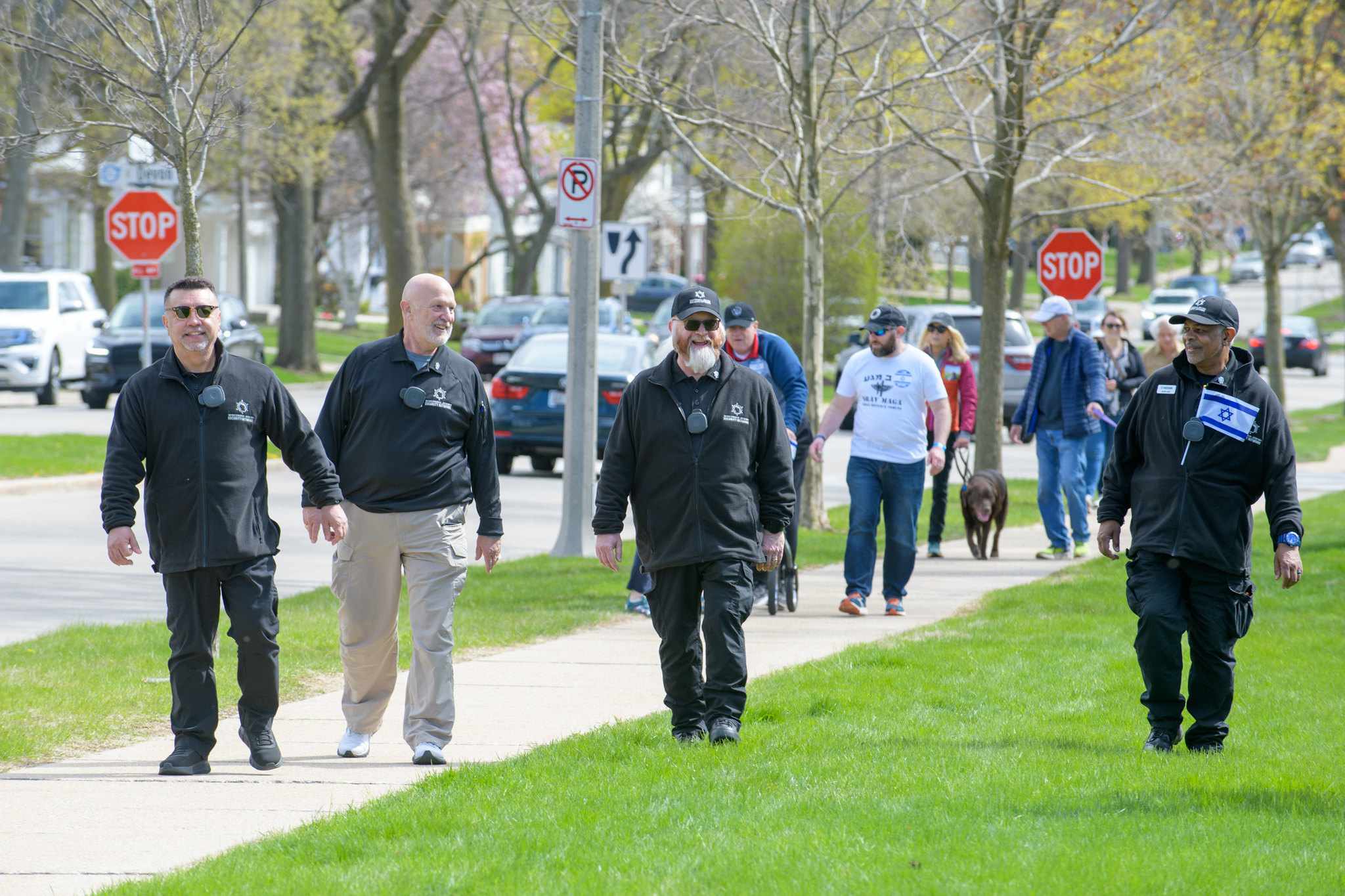 WJSN officers walking with a group of people