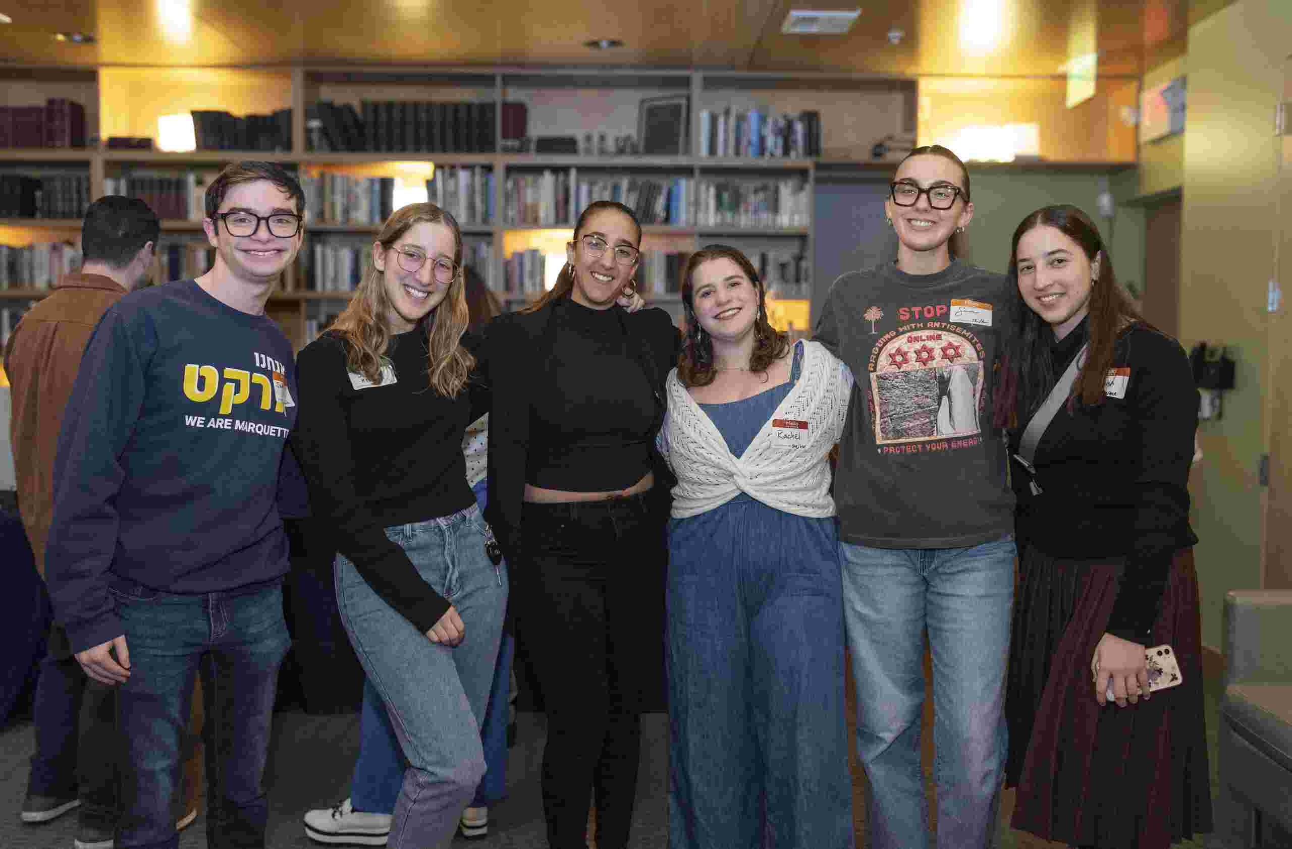 group of college students smiling