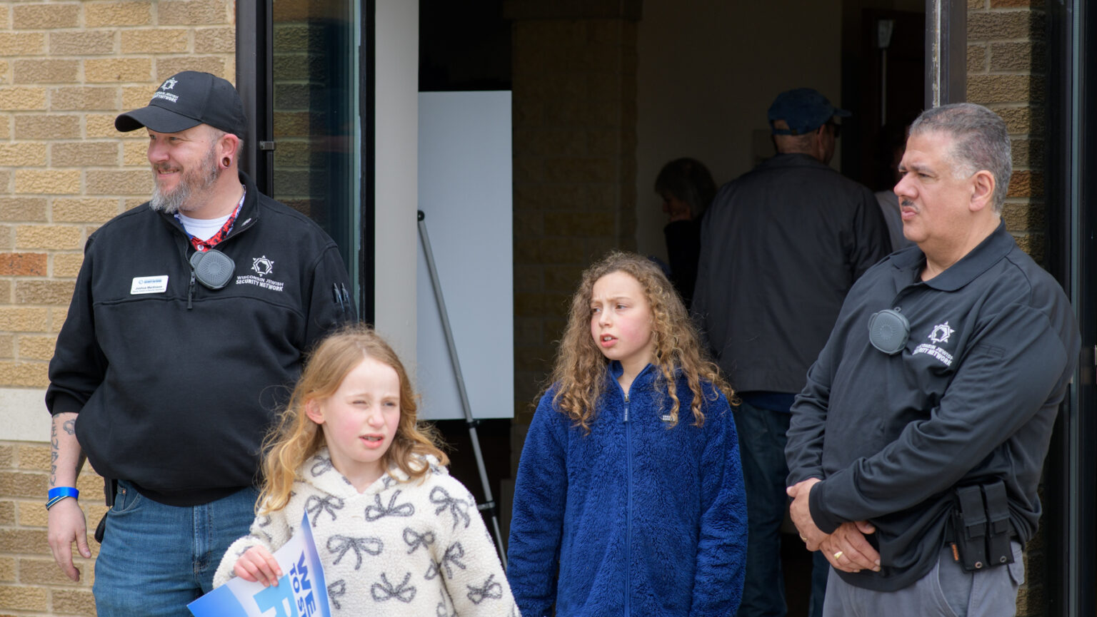 security officers and children
