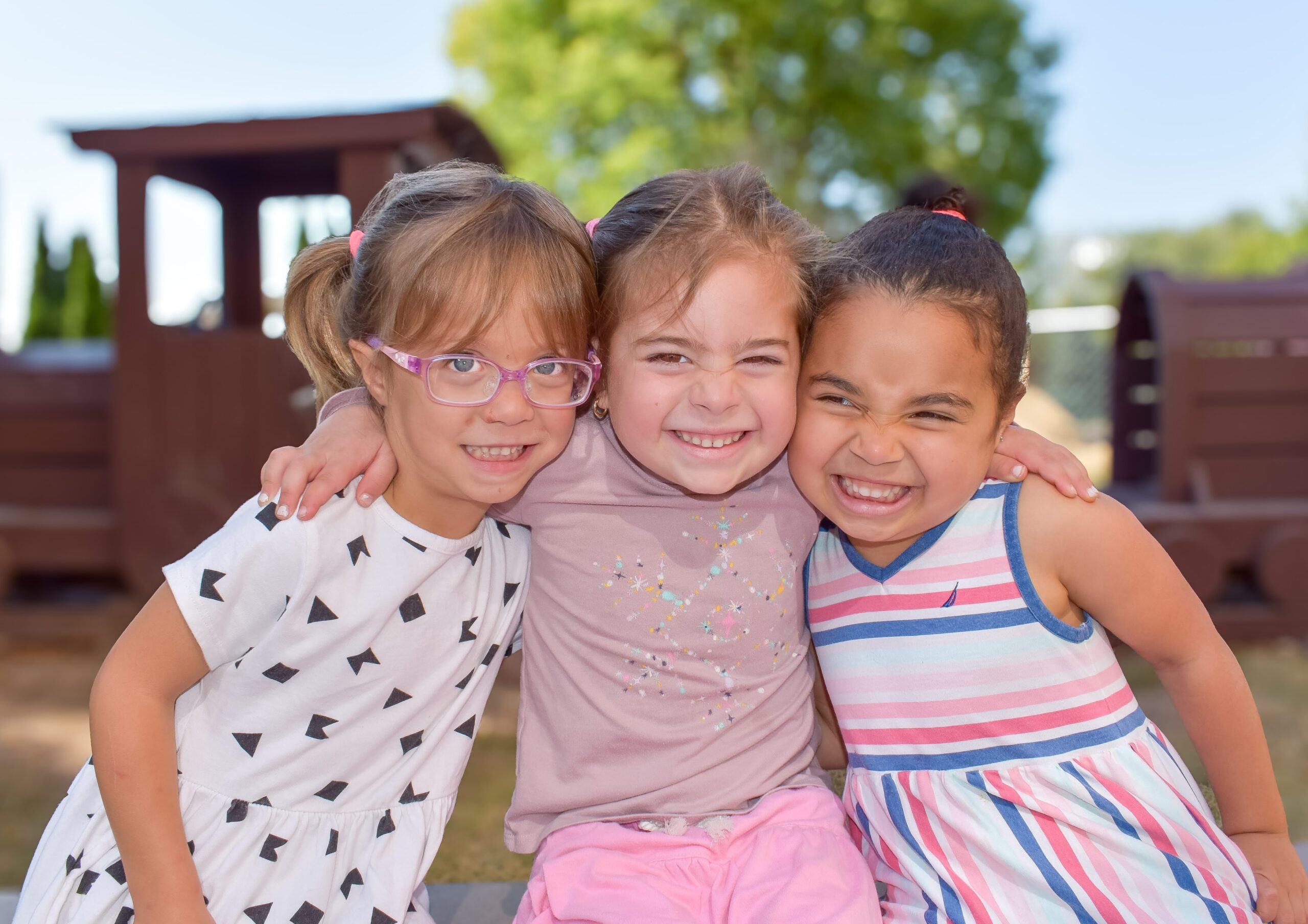 A group of preschool students at Jewish Beginnings Lubavitch Preschool