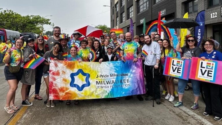Group of people at a Pride Parade