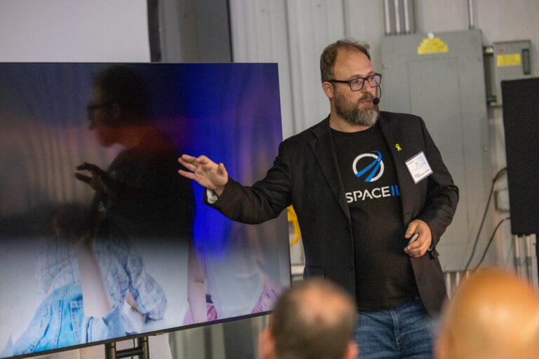 man giving a presentation