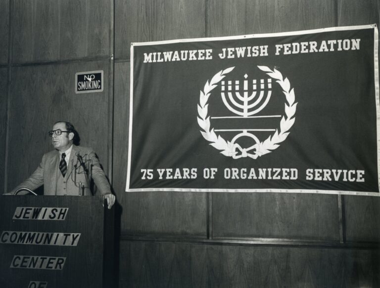 A man standing at a podium