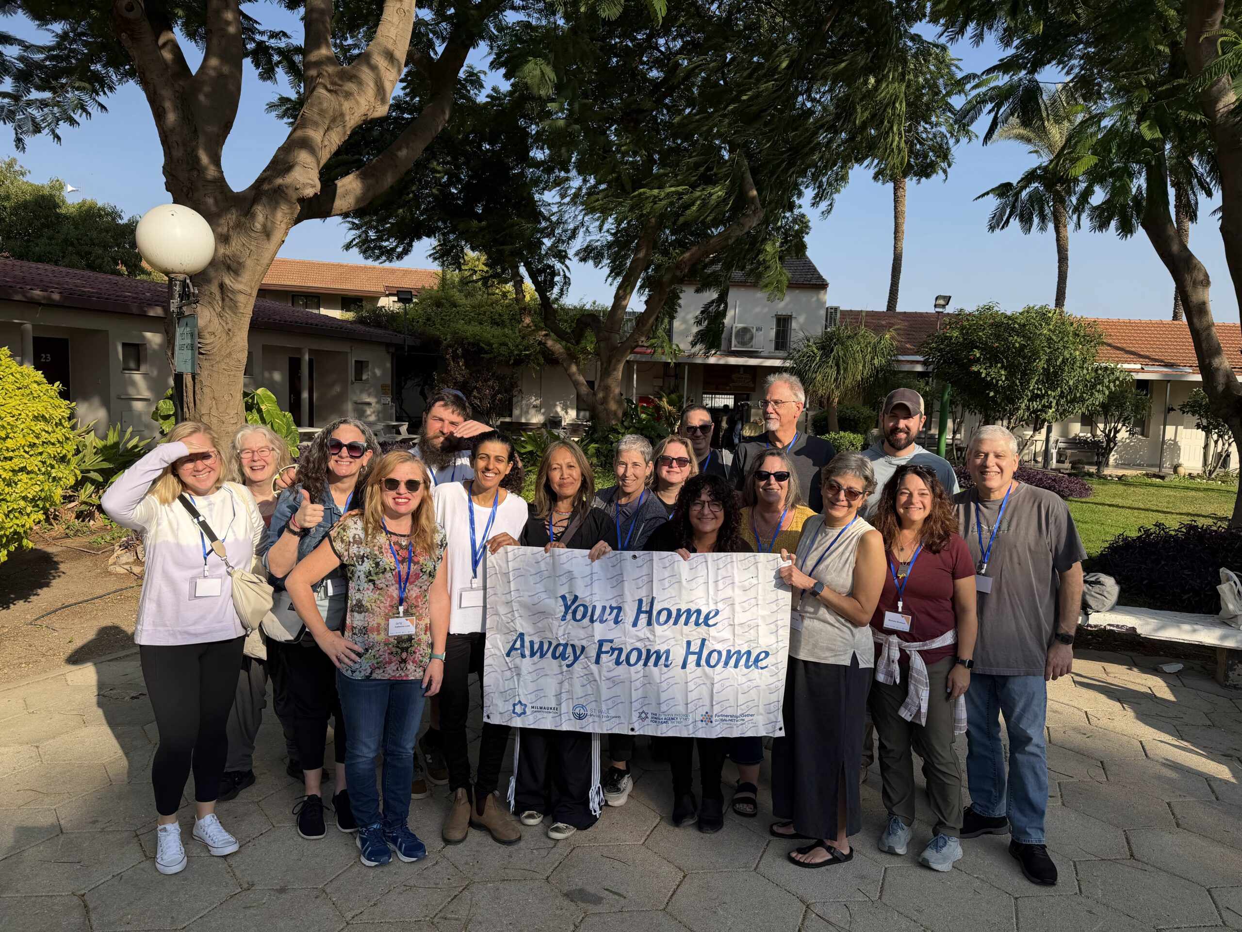 a group of people from Milwaukee in Israel