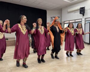 People performing Israeli ritual