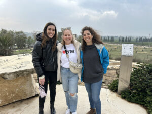 Three women standing in Israel